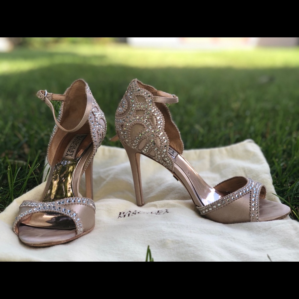 Badgley Mischka Bridal Heels- Worn Once Only- Sz 7